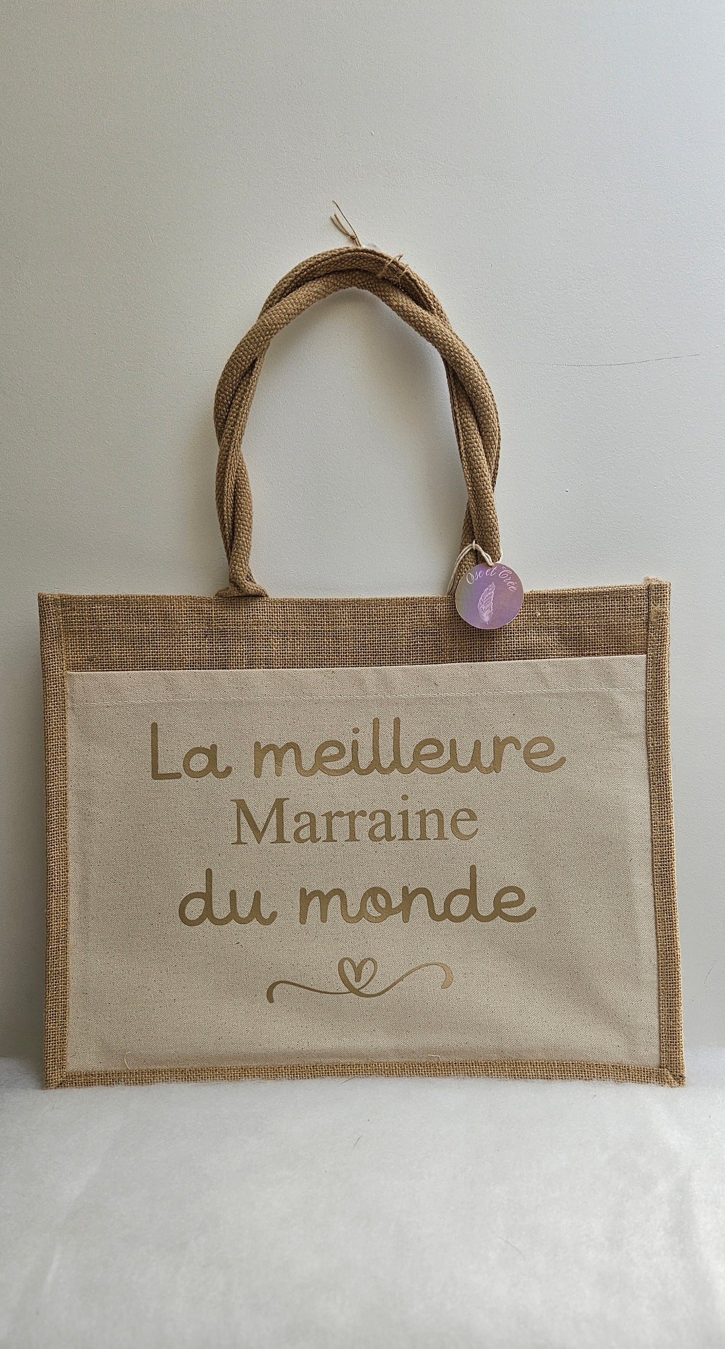 Sac en toile de jute " La meilleure ... du monde"